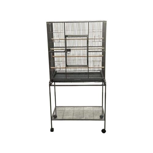 YES4PETS - 161 cm Bird Cage Parrot Aviary Pet Stand-alone Budgie Perch Castor Wheels