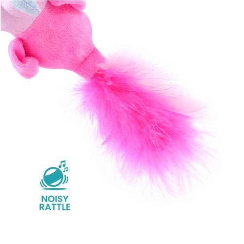 Paws & Claws - 25 x 7 x 5cm Assorted Catsby Rattle Belly Bird Cat Toy - petservo