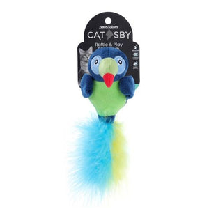 Paws & Claws - 25 x 7 x 5cm Assorted Catsby Rattle Belly Bird Cat Toy - petservo