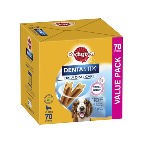 Pedigree Dentastix Daily Oral Care Medium Dental Dog Treat - 70 Pack