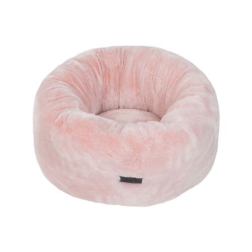 Baxter Bone - Faux Fur Plush Donut Pet Bed - Large - Pink