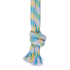 Happy Tails - Blue And Yellow Braided Rope Toy - petservo