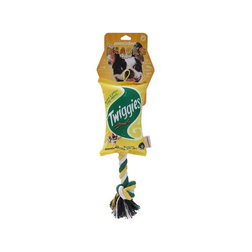 Paws and Claws - Pet/Dog 38cm Twiggies Snacks Oxford Tugger Toy w/ Rope Assorted - 2PK