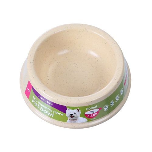 Paws and Claws - Bamboo Fibre 2.3L/26cm Pet/Dog Bowl Asst. - 3x