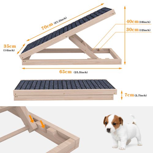 Advwin - Pet Ramp Dog Stairs 2 Level 70cm