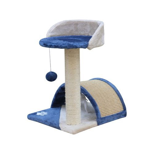 YES4PETS - 50 cm Cat Scratching Post Tree Scratching Pole Climbing Post-Blue