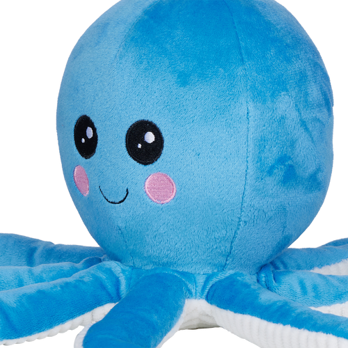 Happy Tails - Blue Plush Octopus Toy - petservo