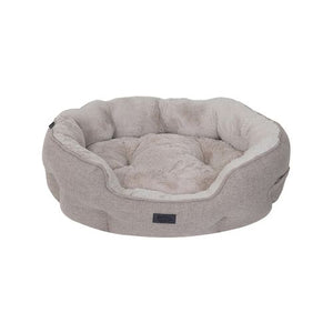 Baxter Bone - Taupe Sofa Style Fabric Shell Bed - Small - petservo