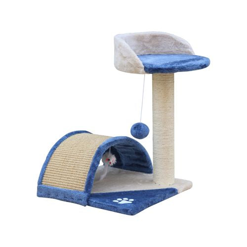 YES4PETS - 50 cm Cat Scratching Post Tree Scratching Pole Climbing Post-Blue