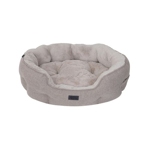 Baxter Bone - Taupe Sofa Style Fabric Shell Bed - Medium