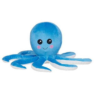 Happy Tails - Blue Plush Octopus Toy - petservo