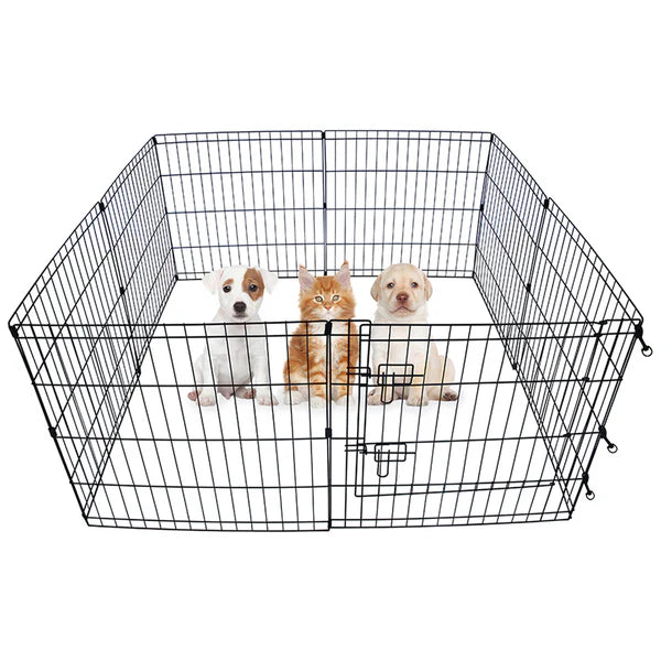 Advwin - Pet Playpen Dog Dence Exercise Pen 8 Panel - petservo