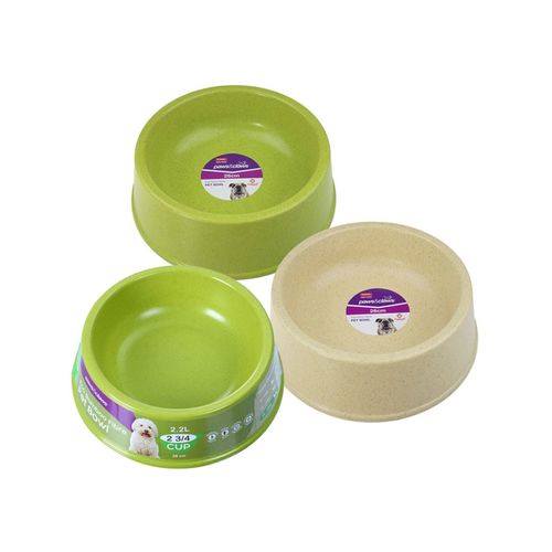 Paws and Claws - Bamboo Fibre 2.3L/26cm Pet/Dog Bowl Asst. - 3x