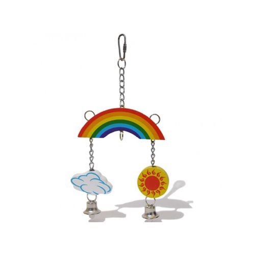 Rosewood - Woodies Hanging Rainbow Hamsters/Rabbit/Gerbil Activity Pet Mobile Toy