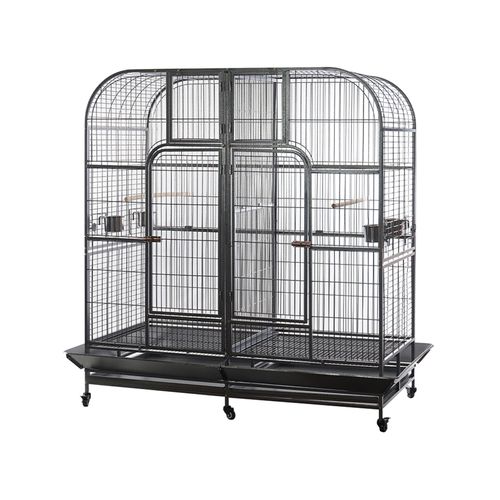 YES4PETS - XXXL 185 cm Bird Cage Pet Parrot Aviary Perch Castor Wheel Removable Divider