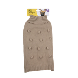 Dats - 35cm Knitted Dog Jumper - Grey - petservo