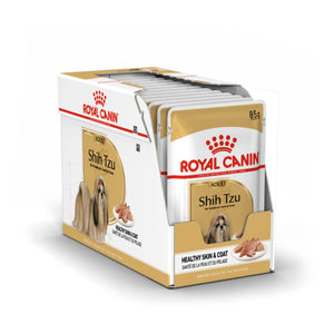 Royal Canin - Dog Shih Tzu Adult Wet Loaf Dog Food Pouches 85g x 12 - Petservo