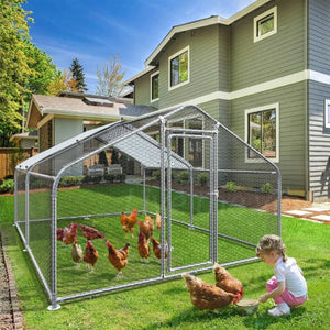 Large Walk-in Pet Chicken Run Coop Cage Rabbit Hutch Ferret House Guinea Pig Enclosure - Petservo