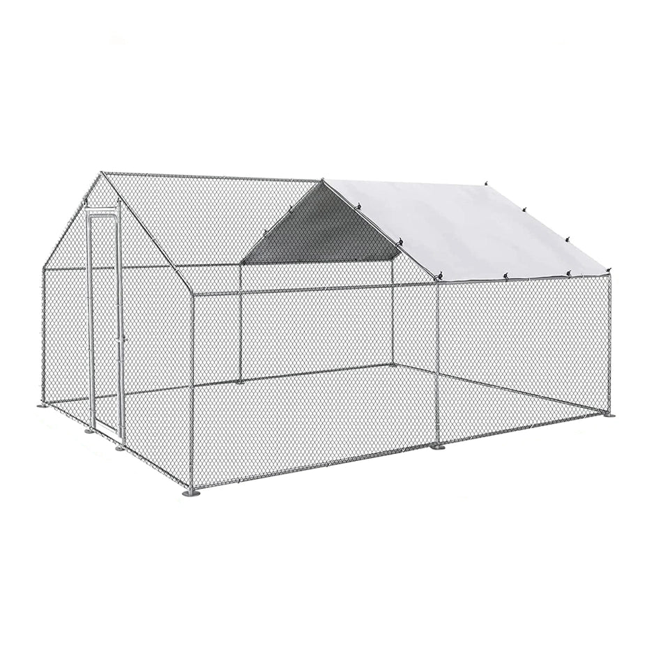 Large Walk-in Pet Chicken Run Coop Cage Rabbit Hutch Ferret House Guinea Pig Enclosure - Petservo