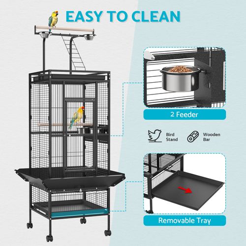 Advwin - Bird Cage 153CM 2 Perches Aviary - petservo