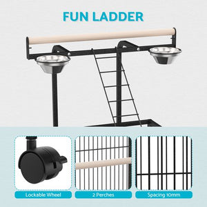 Advwin - Bird Cage 153CM 2 Perches Aviary - petservo