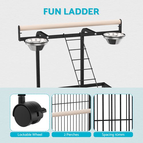 Advwin - Bird Cage 153CM 2 Perches Aviary - petservo