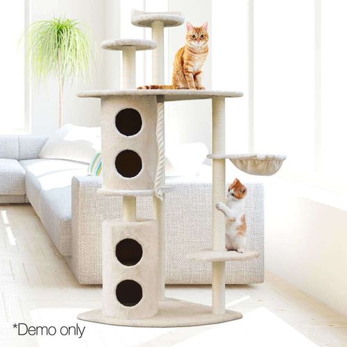 YES4PETS - 170cm XL Multi Level Cat Scratching Post Tree Post House Tower-Beige