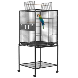 Advwin - Bird Cage 146CM Open Top 2 Perches Aviary - petservo