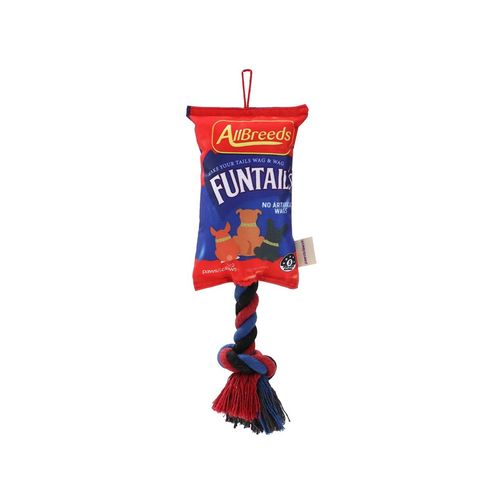 Paws and Claws - Funtails Lollies Snacks Oxford Tugger W/ Rope 39X21X13Cm - 2PK