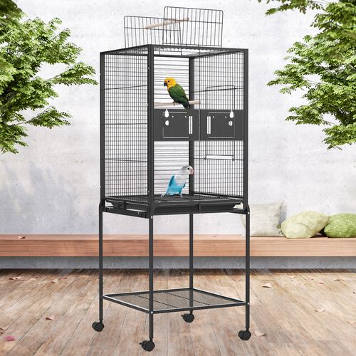 Advwin - Bird Cage 146CM Open Top 2 Perches Aviary - petservo