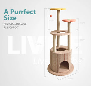 TOPET - Cat Tree Trees Scratching Post Scratcher Tower Condo House Bed Toys - Petservo