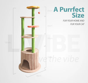 TOPET - Cat Tree Trees Scratching Post Scratcher Tower Condo House Bed Toys - Petservo