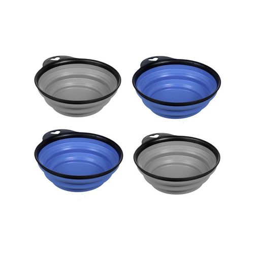 Paws & Claws - 17cm Collapsible Dog Bowl Asst 4x