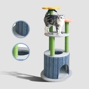 TOPET - Cat Tree Trees Scratching Post Scratcher Tower Condo House Bed Toys - Petservo