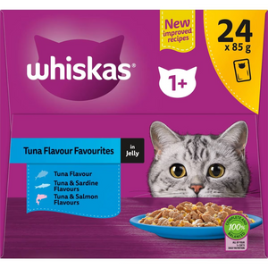 Whiskas - Tuna Flavour Favourites In Jelly 85g X24 Pack - Petservo