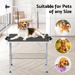 Advwin - Pet Grooming Table 2 Arms Foldable - petservo