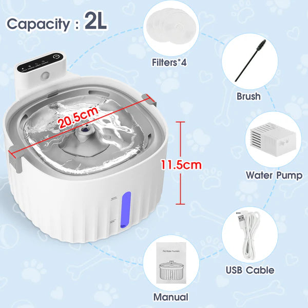 Advwin - Automatic Cat Feeder & Pet Water Fountain - petservo