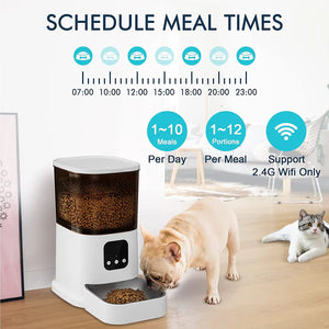 Advwin - 6L Automatic Pet Feeder Dog Cat Timing Feeder App Control - petservo