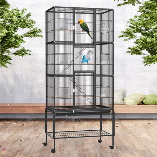 Advwin - Large Bird Cage 176CM 3 Perches Aviary - petservo