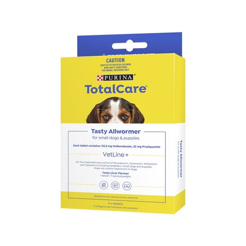 Purina Small Dogs And Puppies Total Care Tasty Allwormer