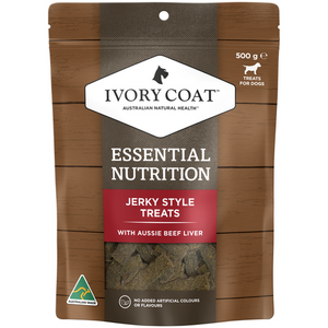 Ivory Coat - Essential 500g Jerky With Beef Dog Treats - petservo