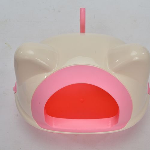 YES4PETS - Large Hooded Cat Toilet Litter Box Tray House With Scoop - Pink