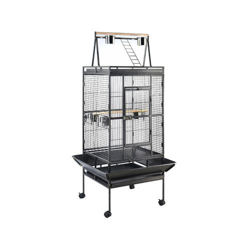 YES4PETS - 174 cm Large Bird Budgie Cage Parrot Aviary With Metal Tray and Wheel