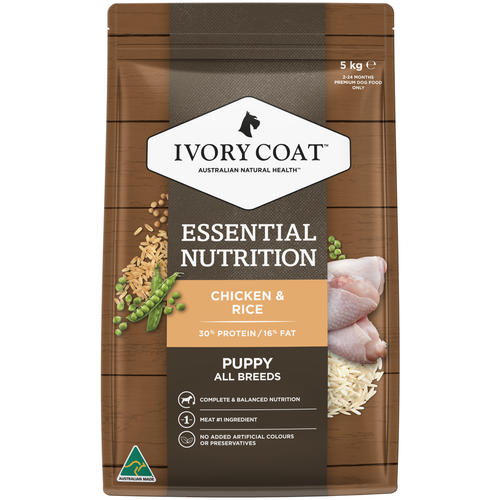 Ivory Coat - Essential 5kg Chicken And Rice Puppy Dry Food - petservo