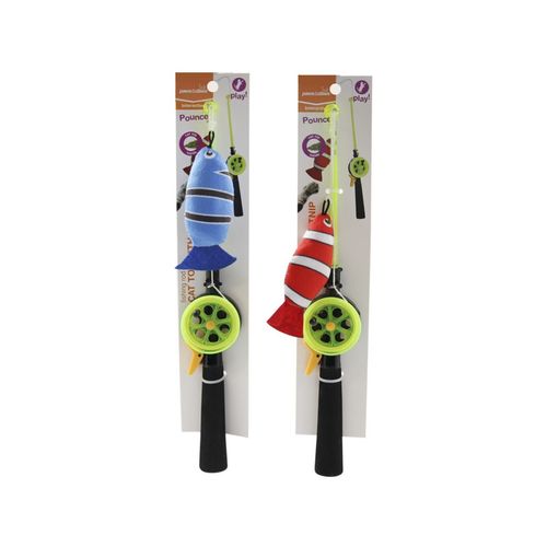 Paws and Claws - 35cm Go Fish Rod Cat Toy - Assorted