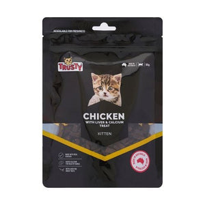 Trusty - 80g Chicken With Liver And Calcium Kitten Treats - petservo