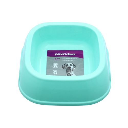 Paws & Claws - Pet Essentials 1.6L/21cm Food Bowl Assort. 4x