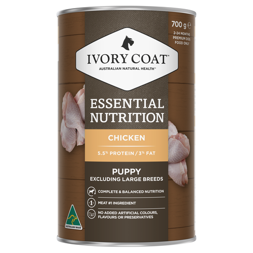 Ivory Coat - Essential 700g Chicken Puppy Wet Food - 12 Pack - petservo