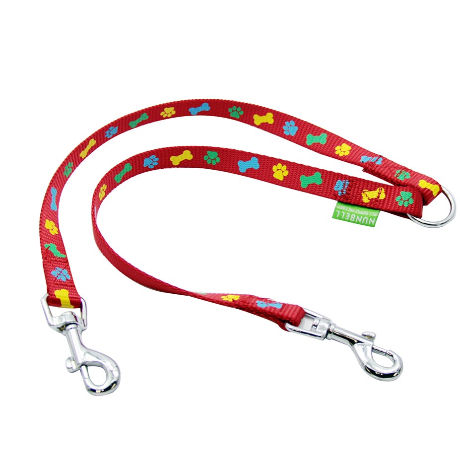 Nunbell - 1.5CM BONES&PAWS TWO-WAY LEASH - Petservo