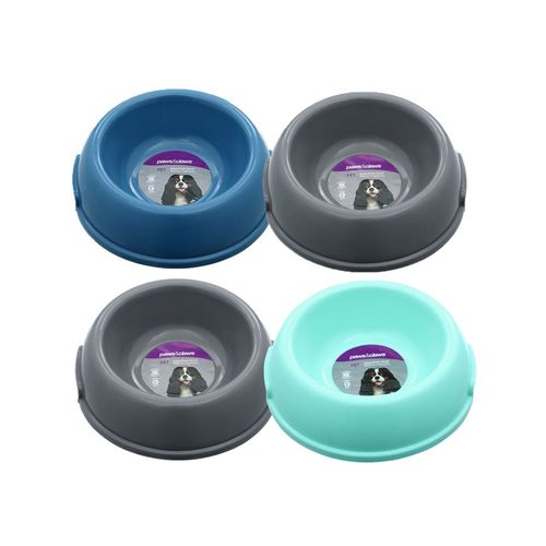 Paws & Claws - Pet Essentials 800ml/18cm Bowl Medium Assort 4x